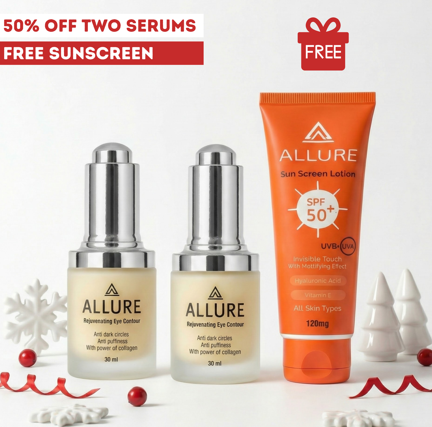 2 Eye Serums + FREE Sunscreen