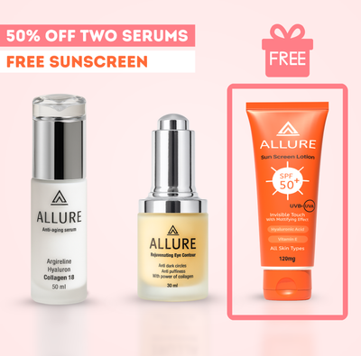 Anti Aging Serum + Eye Serum + FREE Sunscreen