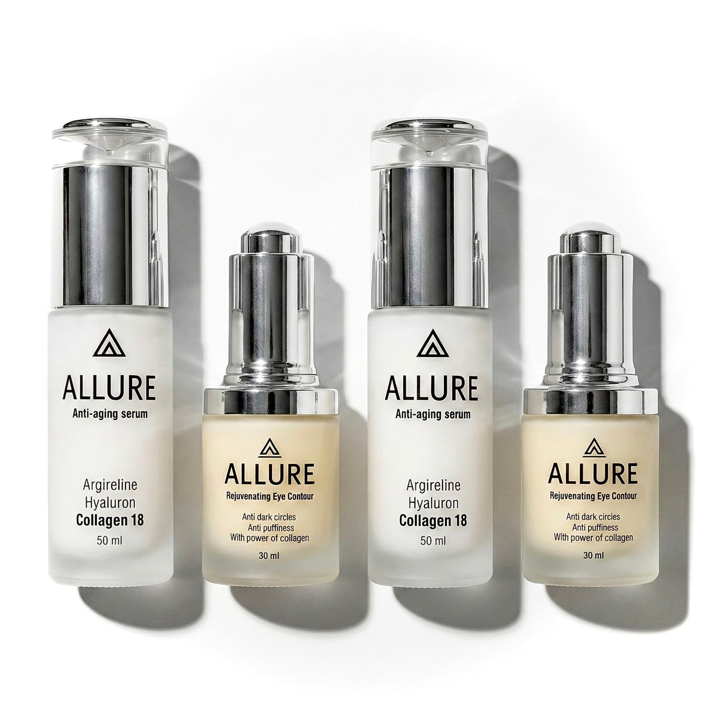 2 Argireline-Hyaluron Serums + 2 Eye Contour Serums